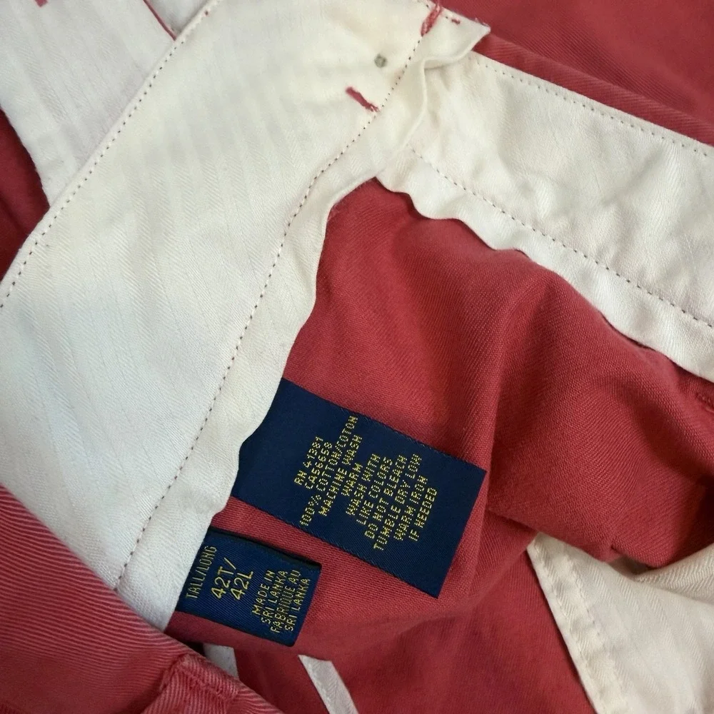 Polo‎ Ralph Lauren 44T/42L Chino Shorts Red Cotton Pockets